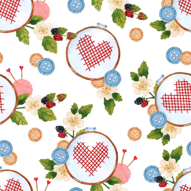 Ręka haftująca delikatny wzór